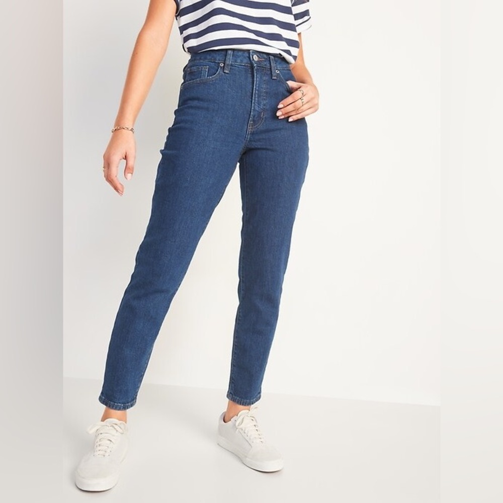 Old Navy High-Waisted O.G. Straight Ankle Jeans in Rinse wash
